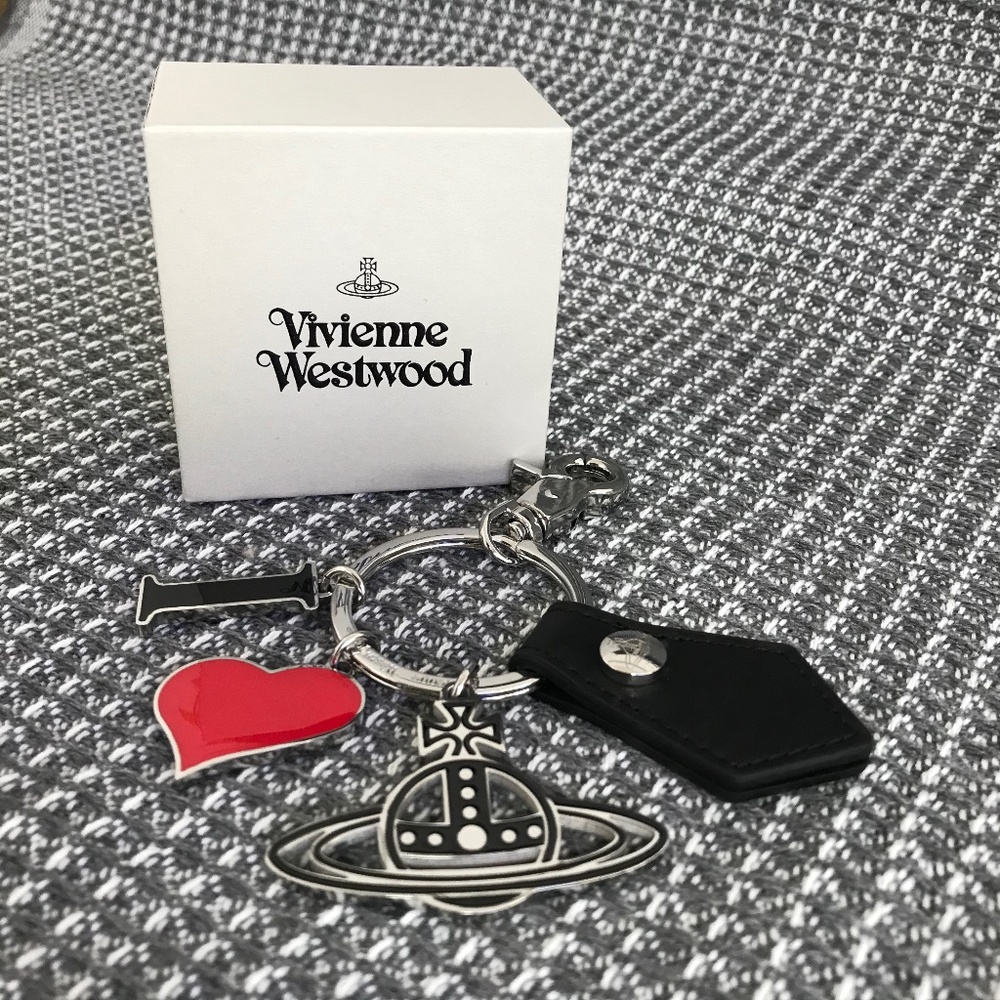 Vivienne Westwood Polly I Love Orb Keychain
